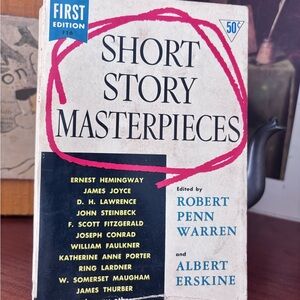 first edition paperback copy of the anthology Short Story Masterpieces,